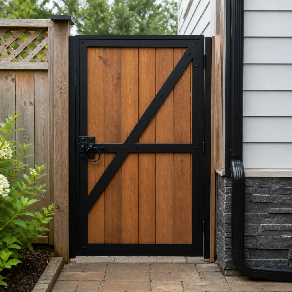 Wood & steel frame
